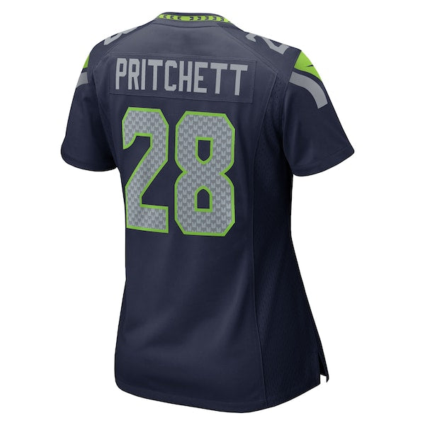 Nehemiah Pritchett Seattle Seahawks Nike Women's Team Game Jersey - College Navy - Image 7