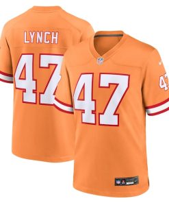 John Lynch Tampa Bay Buccaneers Nike Throwback Game Jersey - Orange