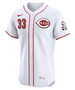 Alternative view of Christian Encarnacion-Strand Cincinnati Reds Nike Home Elite Jersey - White