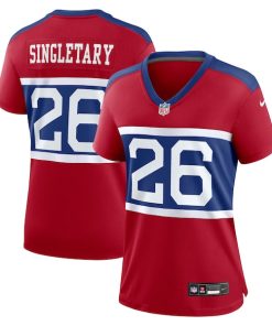 Devin Singletary New York Giants Nike Women's Alternate Player Game Jersey - Century Red