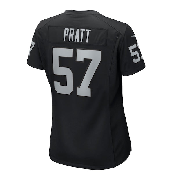 Germaine Pratt Las Vegas Raiders Nike Women's Team Game Jersey - Black - Image 3