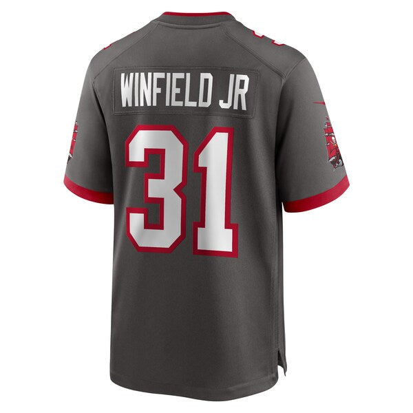 Antoine Winfield Jr. Tampa Bay Buccaneers Nike Game Jersey - Pewter/Red - Image 4
