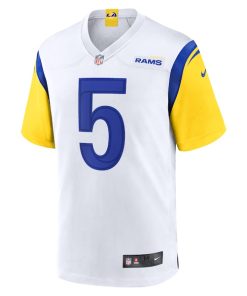 Alternative view of Jalen Ramsey Los Angeles Rams Nike Alternate Game Jersey - White