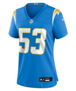 Alternative view of Del'Shawn Phillips Los Angeles Chargers Nike Women's Team Game Jersey -  Powder Blue