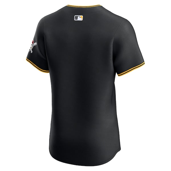 Pittsburgh Pirates Nike Alternate Vapor Premier Elite Patch Jersey - Black - Image 4