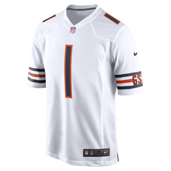 Justin Fields Chicago Bears Nike Youth Game Jersey - White - Image 2