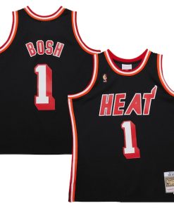 Chris Bosh Miami Heat  2013/14 Hardwood Classics Swingman Jersey - Black