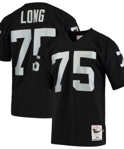 Howie Long Las Vegas Raiders 1983 Authentic Throwback Retired Player Jersey - Black