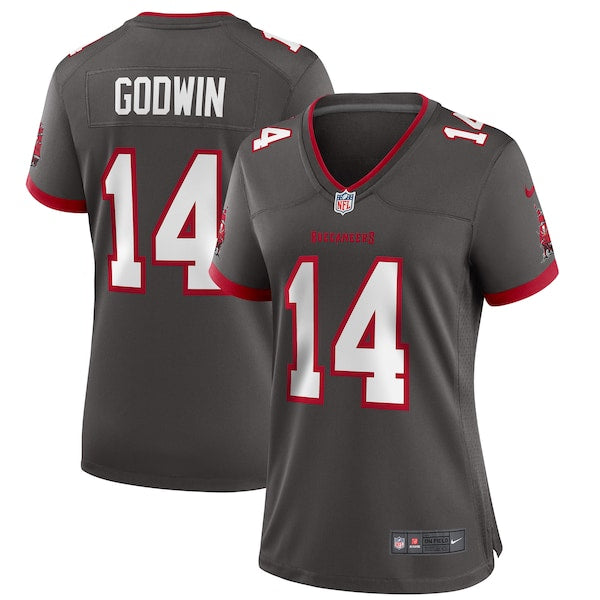Chris Godwin Tampa Bay Buccaneers Nike Women's Alternate Game Jersey - Pewter/Red - Image 2