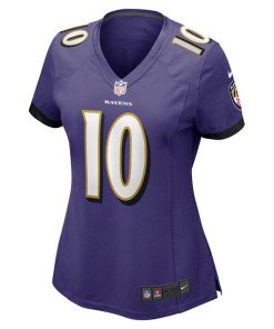 Alternative view of Arthur Maulet Baltimore Ravens Nike Women's  Game Jersey -  Purple