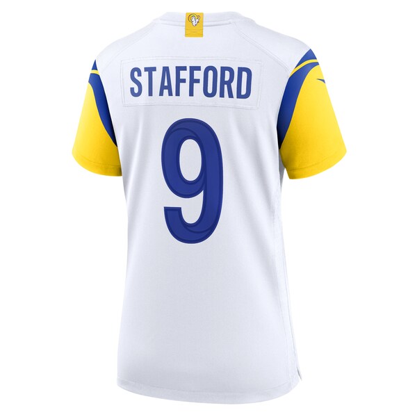 Matthew Stafford Los Angeles Rams Nike Women's Player Jersey - White/Royal - Image 4
