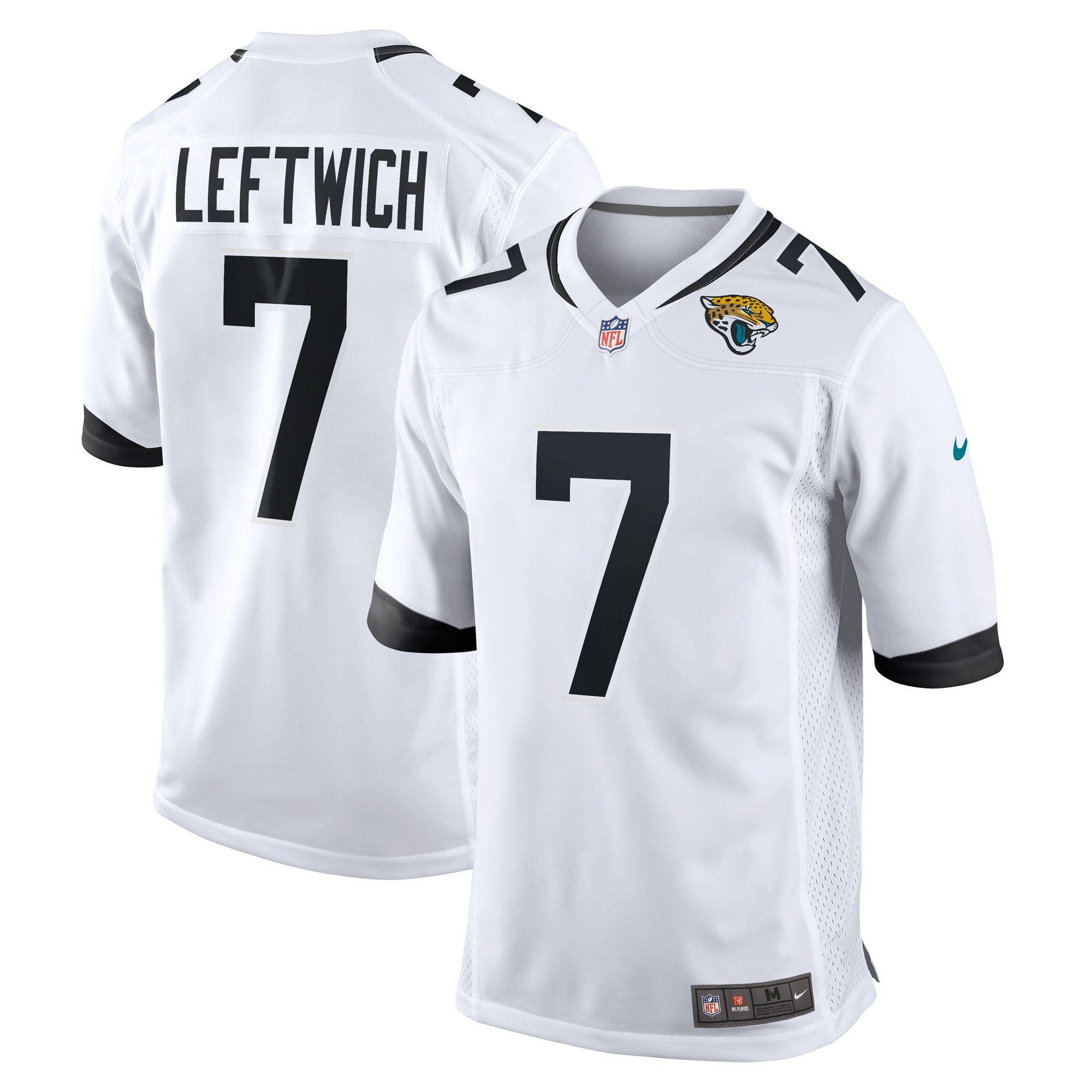 Byron Leftwich Jacksonville Jaguars Nike Retired Player Game Jersey - Teal/White - Image 6