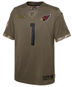 Alternative view of Kyler Murray Arizona Cardinals Nike Youth 2022 Salute To Service Player Limited Jersey - Olive