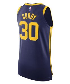 Alternative view of Stephen Curry Golden State Warriors Jordan Brand Authentic Player Jersey - Statement Edition - Royal
