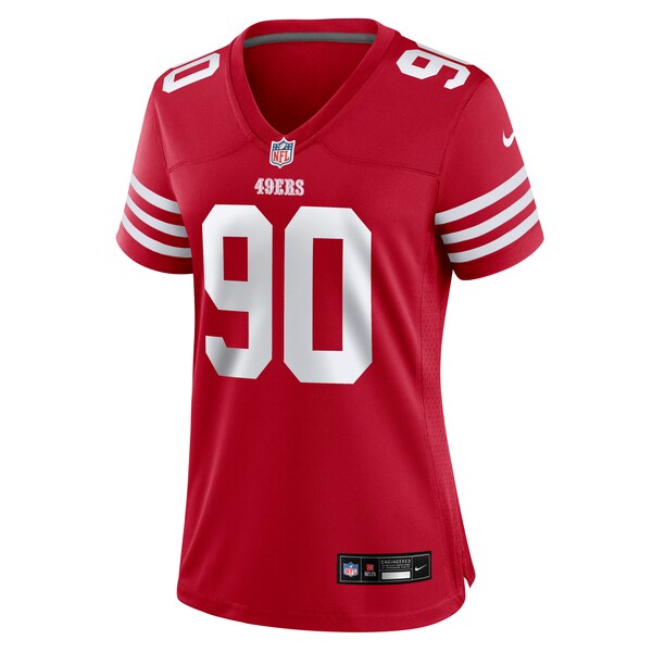 Kevin Givens San Francisco 49ers Nike Women's Game Jersey - Scarlet - Image 3