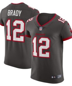 Tom Brady Tampa Bay Buccaneers Nike Alternate Vapor Elite Jersey - Pewter