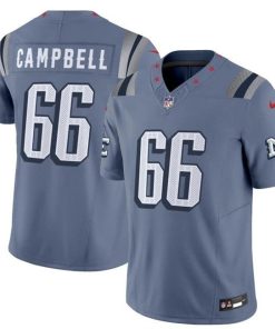 Will Campbell New England Patriots Nike 2025 RIVALRIES Vapor Limited Jersey - Storm Blue
