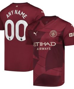 Manchester City Puma 2024/25 Third Replica Custom Jersey - Burgundy