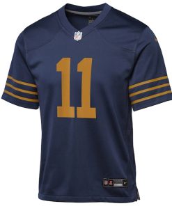 Alternative view of Jayden Reed Green Bay Packers Nike Youth The 1923 Classic Game Jersey - Navy