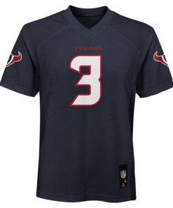Alternative view of Tank Dell Houston Texans Youth Replica Player Jersey - Navy