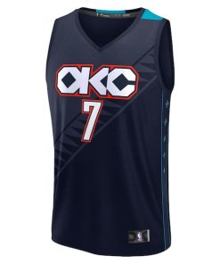 Alternative view of Chet Holmgren Oklahoma City Thunder  Youth 2025/26 City Edition Fast Break Jersey - Navy