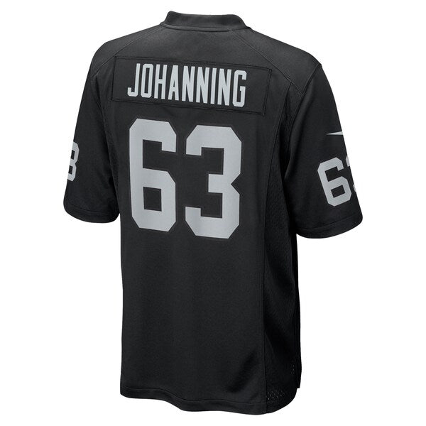 Jake Johanning Las Vegas Raiders Nike Team Game Jersey - Black - Image 4