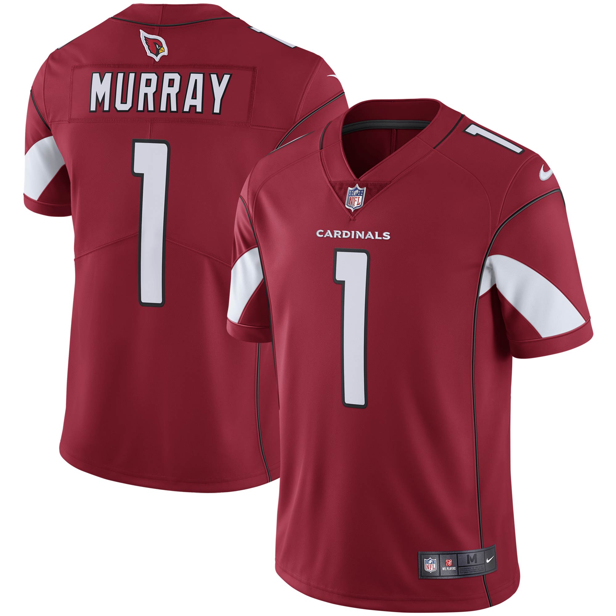 Kyler Murray Arizona Cardinals Nike Vapor Limited Jersey - Black/Cardinal/White - Image 5