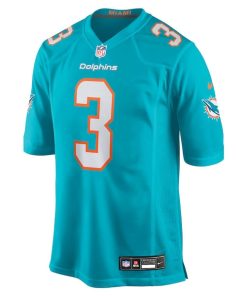 Alternative view of K.J. Britt Miami Dolphins Nike Team Game Jersey -  Aqua
