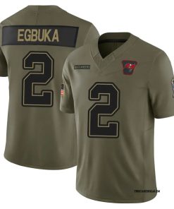 Emeka Egbuka Tampa Bay Buccaneers Nike 2025 Salute to Service Limited Jersey - Olive