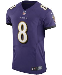 Alternative view of Lamar Jackson Baltimore Ravens Nike Vapor Elite Player Jersey - Purple