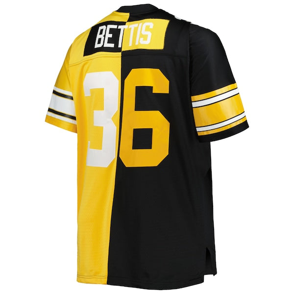 Jerome Bettis Pittsburgh Steelers Big & Tall Split Legacy Retired Player Replica Jersey - Black/Gold - Image 3