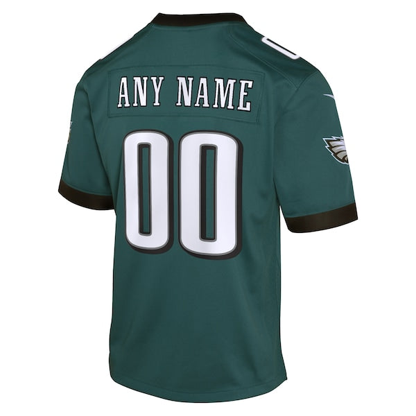 Philadelphia Eagles Nike Youth Custom Game Jersey - Midnight Green - Image 3