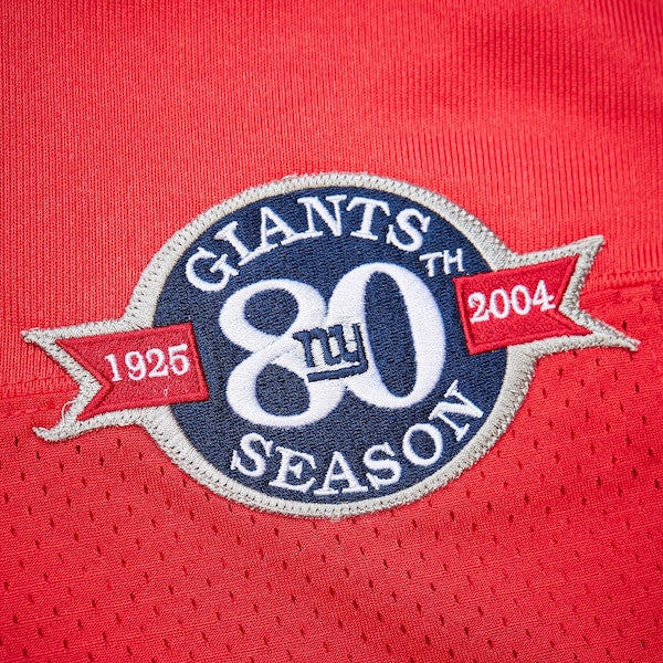 Eli Manning New York Giants 2004 Authentic Throwback Retired Player Jersey - Red - Image 4