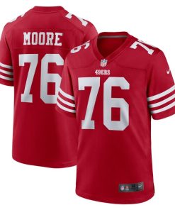 Alternative view of Jaylon Moore San Francisco 49ers Nike  Game Jersey -  Scarlet