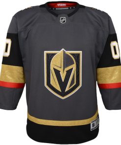 Alternative view of Vegas Golden Knights Youth Alternate Premier Custom Jersey - Gray