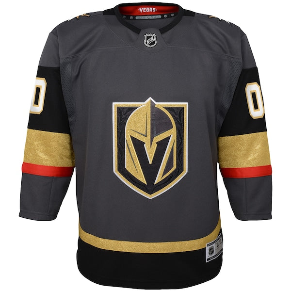 Vegas Golden Knights Youth Alternate Premier Custom Jersey - Gray - Image 2