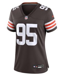 Alternative view of Myles Garrett Cleveland Browns Nike Women's  Game Jersey -  Brown