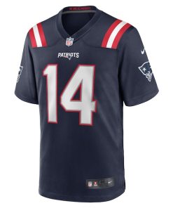 Alternative view of Ty Montgomery New England Patriots Nike Player Game Jersey - Navy