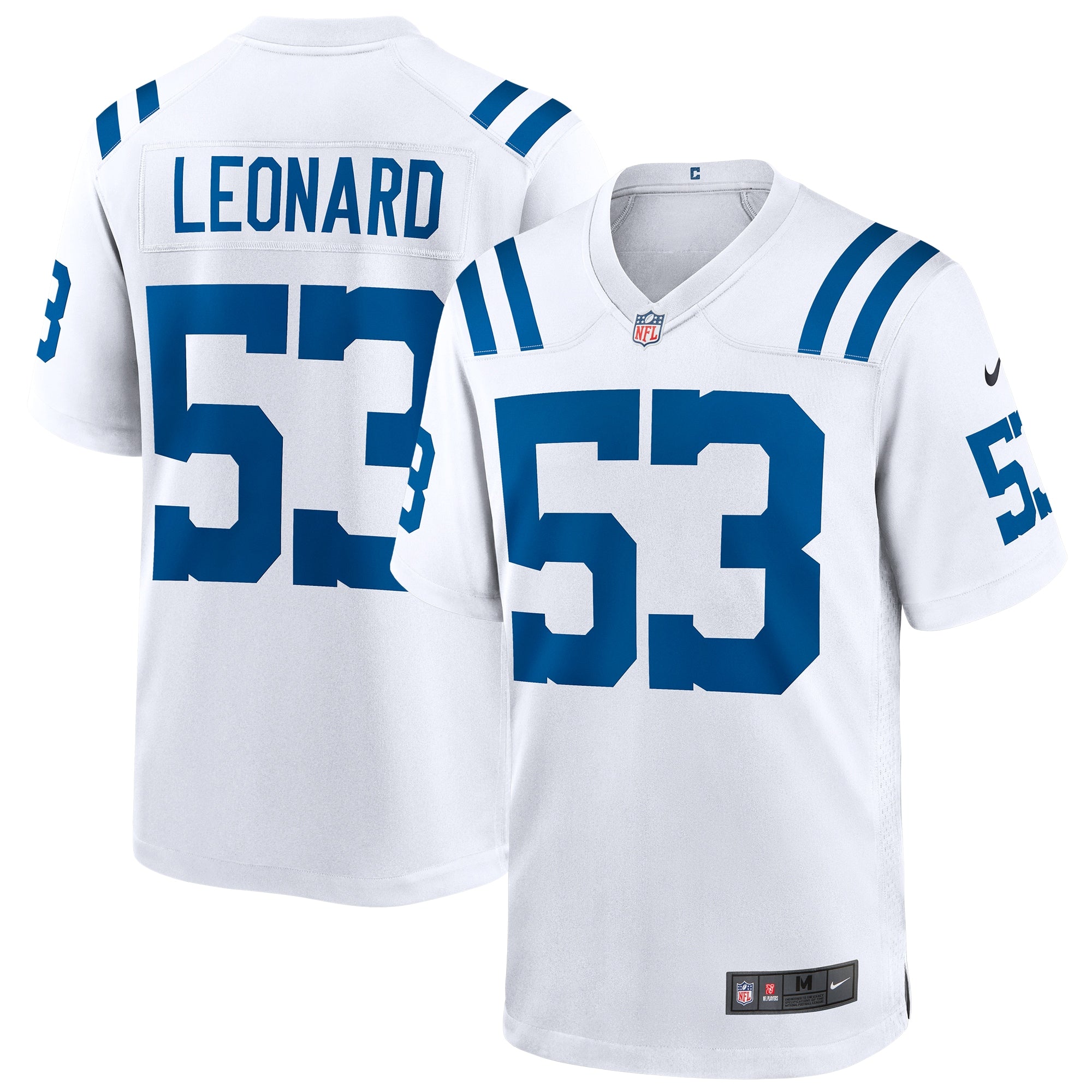 Shaquille Leonard Indianapolis Colts Nike Alternate Game Jersey - Royal/White - Image 6