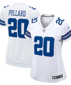 Alternative view of Tony Pollard Dallas Cowboys Nike Women's Game Player Jersey - White/Navy