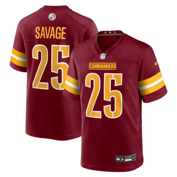 Darnell Savage Washington Commanders Nike Team Game Jersey - Burgundy