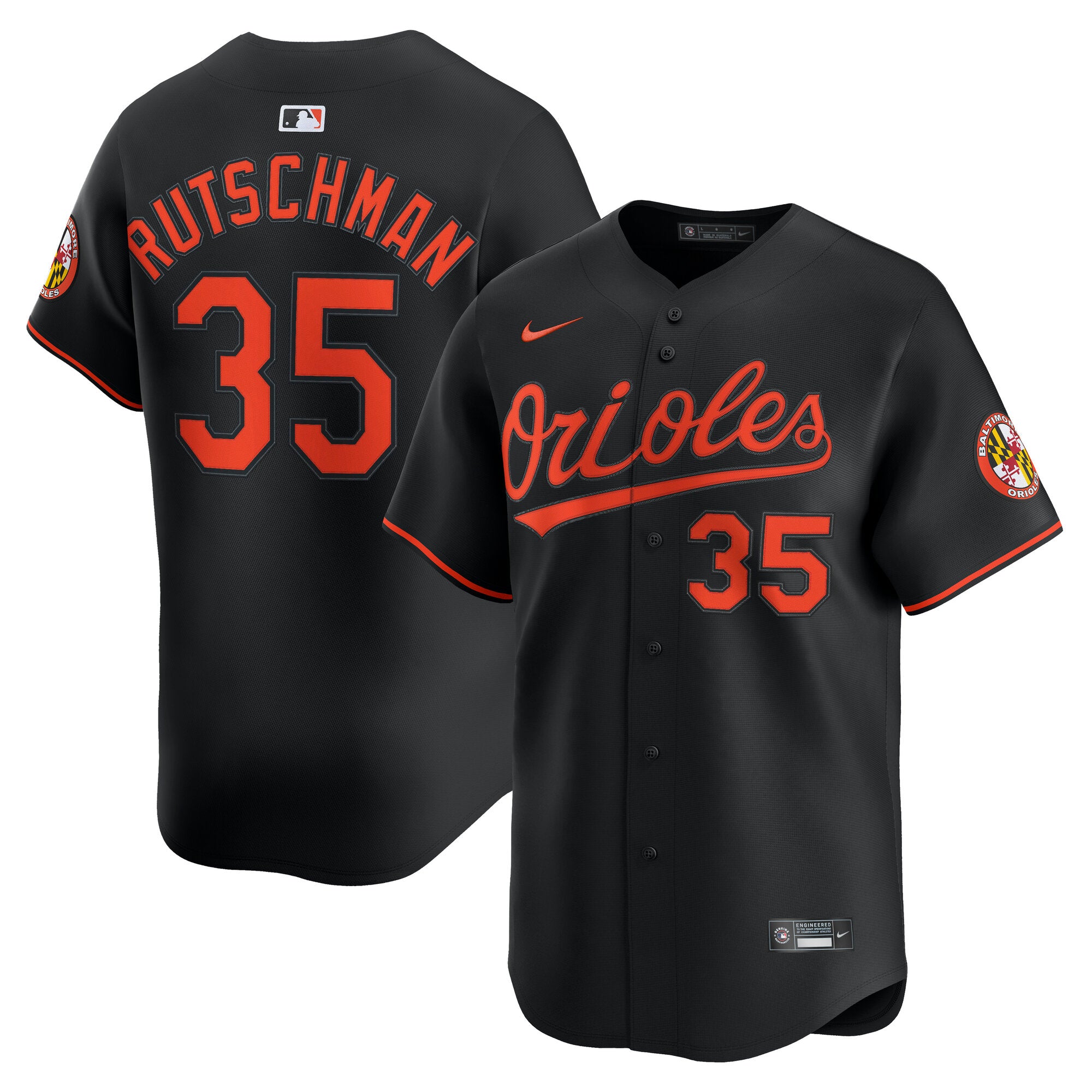 Adley Rutschman Baltimore Orioles Nike Home Limited Player Jersey - White/Black - Image 6