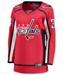 Alternative view of Justin Sourdif Washington Capitals  Women's Home Breakaway Jersey - Red