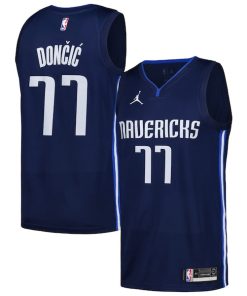 Luka Don?i? Dallas Mavericks Jordan Brand Swingman Player Jersey - Statement Edition - Navy