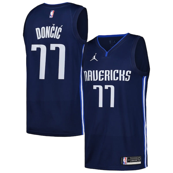 Luka Don?i? Dallas Mavericks Jordan Brand Swingman Player Jersey - Statement Edition - Navy