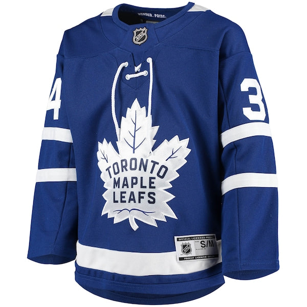 Auston Matthews Toronto Maple Leafs Youth Home Premier Player Jersey - Blue/Black - Image 6