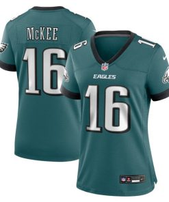 Tanner McKee Philadelphia Eagles Nike Women's Team Game Jersey - Midnight Green