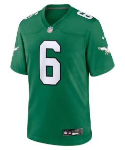 Alternative view of DeVonta Smith Philadelphia Eagles Nike Alternate Game Player Jersey - Kelly Green