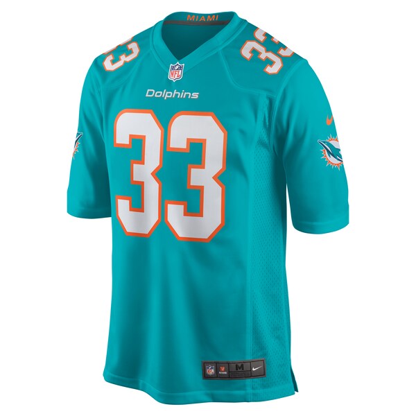 Lamical Perine Miami Dolphins Nike Home Game Player Jersey - Aqua - Image 2