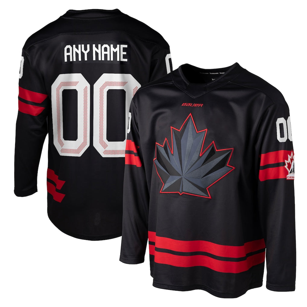 Hockey Canada 2026 Custom Replica Jersey - Black